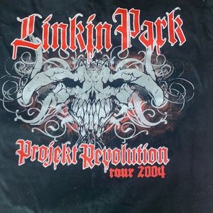 Vintage 2004 projekt revolution tour  linkin park + other bands  concert tee